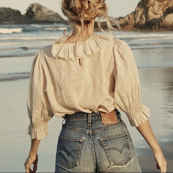 Doen Cadence Top in Dove Size XS NWOT - Picture 2 of 8